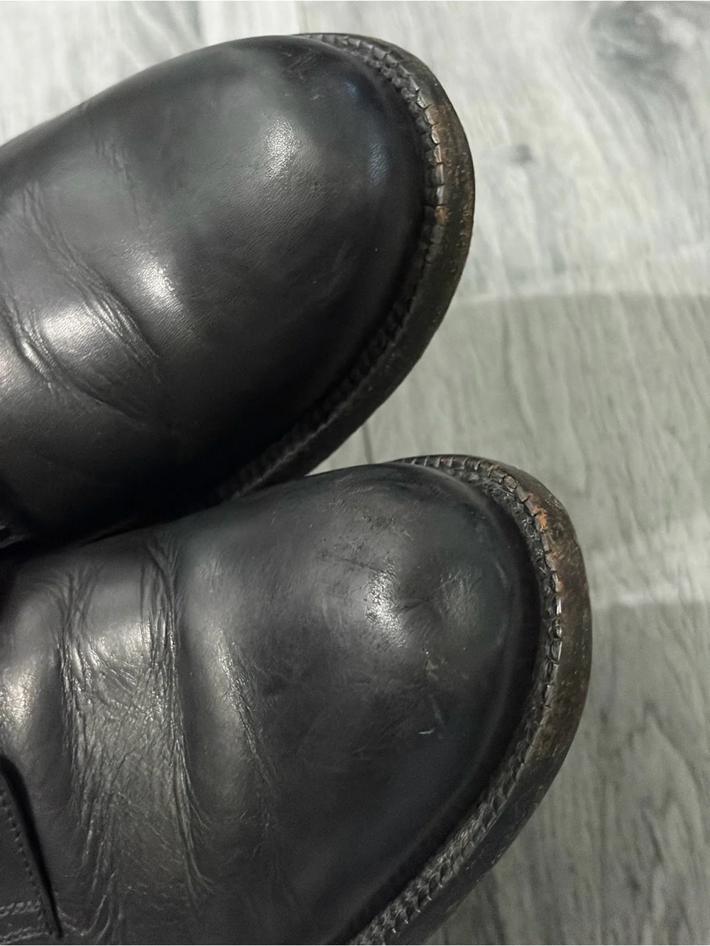 Marc Jacobs Black Leather Derby Shoes with Tan Lining Sz 8/ 42
